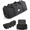 BAGSMART 83L Foldable Travel Bag, Large Duffle Bag for Travel, Weekender Duffel Luggage Bag for Sport College Camping, Water Resistant, Brown(Black)
