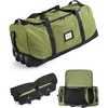 BAGSMART 83L Foldable Travel Bag, Large Duffle Bag for Travel, Weekender Duffel Luggage Bag for Sport College Camping, Water Resistant, Brown(Olive green)