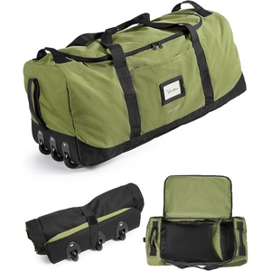 BAGSMART 83L Foldable Travel Bag, Large Duffle Bag for Travel, Weekender Duffel Luggage Bag for Sport College Camping, Water Resistant, Brown(Olive green)