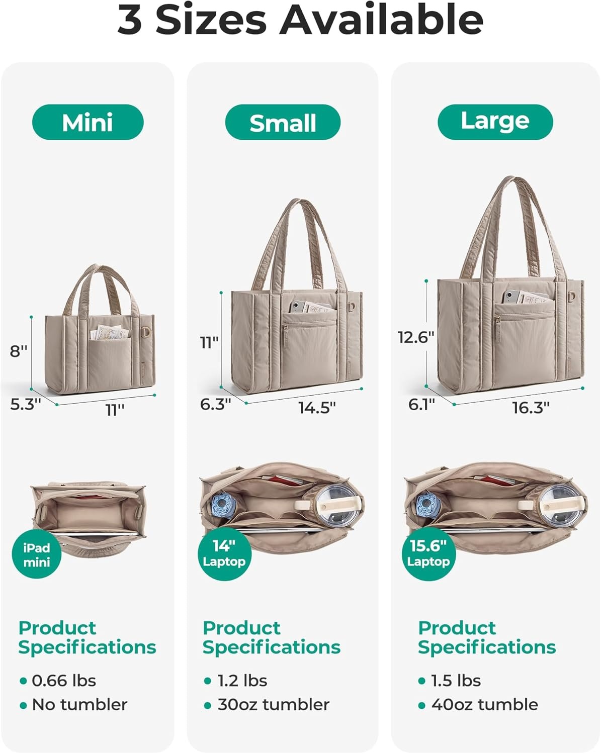 image:imageBAGSMART Boxy Tote Bag for Women Crossbody Bag with Zipper Crush Bow Purses for Travel Work CollegeBlack