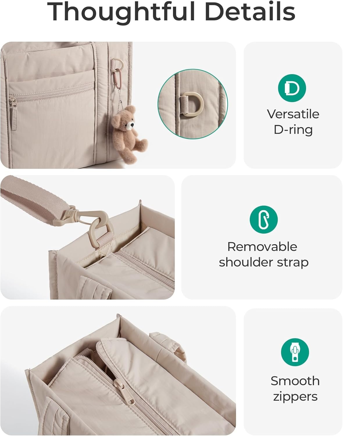 image:imageBAGSMART Boxy Tote Bag for Women Crossbody Bag with Zipper Crush Bow Purses for Travel Work CollegeBurgundy Bay