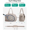 BAGSMART Tennis Gym Bag for Women, 3-in-1 Sports Duffle Sling Backpack | Fits 40oz Tumblers, 15.6″ Laptop & Shoes, Converts to a Gym Duffle, Travel Sling, or Court Backpack for 2 Rackets/Paddles(C-Camel)