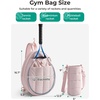 BAGSMART Tennis Gym Bag for Women, 3-in-1 Sports Duffle Sling Backpack | Fits 40oz Tumblers, 15.6″ Laptop & Shoes, Converts to a Gym Duffle, Travel Sling, or Court Backpack for 2 Rackets/Paddles(Q-Candy Pink)