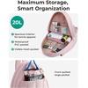 BAGSMART Tennis Gym Bag for Women, 3-in-1 Sports Duffle Sling Backpack | Fits 40oz Tumblers, 15.6″ Laptop & Shoes, Converts to a Gym Duffle, Travel Sling, or Court Backpack for 2 Rackets/Paddles(Q-Candy Pink)