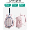 BAGSMART Tennis Gym Bag for Women, 3-in-1 Sports Duffle Sling Backpack | Fits 40oz Tumblers, 15.6″ Laptop & Shoes, Converts to a Gym Duffle, Travel Sling, or Court Backpack for 2 Rackets/Paddles(O-Charcoal Gray)