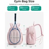 BAGSMART Tennis Gym Bag for Women, 3-in-1 Sports Duffle Sling Backpack | Fits 40oz Tumblers, 15.6″ Laptop & Shoes, Converts to a Gym Duffle, Travel Sling, or Court Backpack for 2 Rackets/Paddles(P-Blackberry Purple)