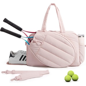 BAGSMART Tennis Gym Bag for Women, 3-in-1 Sports Duffle Sling Backpack | Fits 40oz Tumblers, 15.6″ Laptop & Shoes, Converts to a Gym Duffle, Travel Sling, or Court Backpack for 2 Rackets/Paddles(B-Candy Pink)