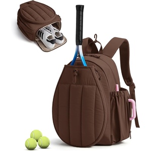 BAGSMART Tennis Gym Bag for Women, 3-in-1 Sports Duffle Sling Backpack | Fits 40oz Tumblers, 15.6″ Laptop & Shoes, Converts to a Gym Duffle, Travel Sling, or Court Backpack for 2 Rackets/Paddles(N-Mocha Brown)