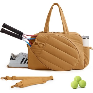 BAGSMART Tennis Gym Bag for Women, 3-in-1 Sports Duffle Sling Backpack | Fits 40oz Tumblers, 15.6″ Laptop & Shoes, Converts to a Gym Duffle, Travel Sling, or Court Backpack for 2 Rackets/Paddles(L-Oxidized Gold)