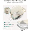 BAGSMART Small Camera Bag, DSLR Camera Case for Camera Lens & Accessories, Ultra-Light Compact Crossbody Camcorder Bags with Rain Cover/Tripod Straps, Camel(Camel)