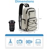 BAGSMART Small Camera Sling Bag, DSLR/SLR Camera Bag Fits 11″ Tablet, Camera Shoulder Bag for Photographers With Tripod Holder(Beige)