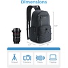 BAGSMART Small Camera Sling Bag, DSLR/SLR Camera Bag Fits 11″ Tablet, Camera Shoulder Bag for Photographers With Tripod Holder(Black)