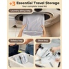 BAGSMART Travel Vacuum Bags for Suitcase & Home, 18 Pack with Wireless Pump | Cordless Pump, Triple-Seal Leak-Proof, 18-Pack 3 Sizes, For Suitcase & Home, With Toiletry Shoe & Laundry Bags(Gray)