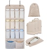 BAGSMART Hanging Compression Packing Cubes for Closet Organizers And Storage, 6 Set Suitcase Organizer Bags Set, Cruise Travel Essentials for Women | Hanging(Latte Brown)