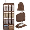 BAGSMART Hanging Compression Packing Cubes for Closet Organizers And Storage, 6 Set Suitcase Organizer Bags Set, Cruise Travel Essentials for Women | Hanging(Coffee Brown)