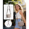 BAGSMART Cross Body Purse, Small Crossbody Bags for Women Travel Purse, Casual Shoulder Handbag Wallet(Brown)