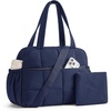 BAGSMART Small Gym Bag for Women, 2 Set Travel Duffel Bags, Camel | 20L small gym bag, cute duffle bag for travel, lightweight carry on bag, weekender overnight bag hospital bag(Navy)