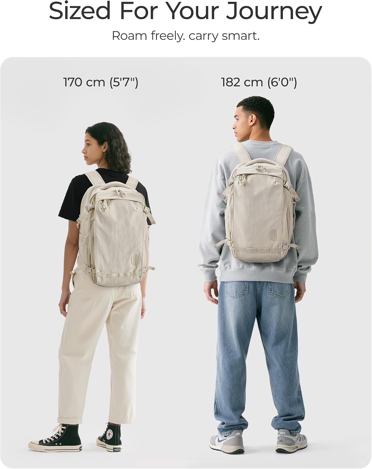 image:imageBAGSMART Travel Backpack Women 156 Inch Carry On Backpack Flight Approved TSA Approved Personal Item Travel Bag Water Resistant Weekender Bag Luggage Daypack Forest GreenCharcoal