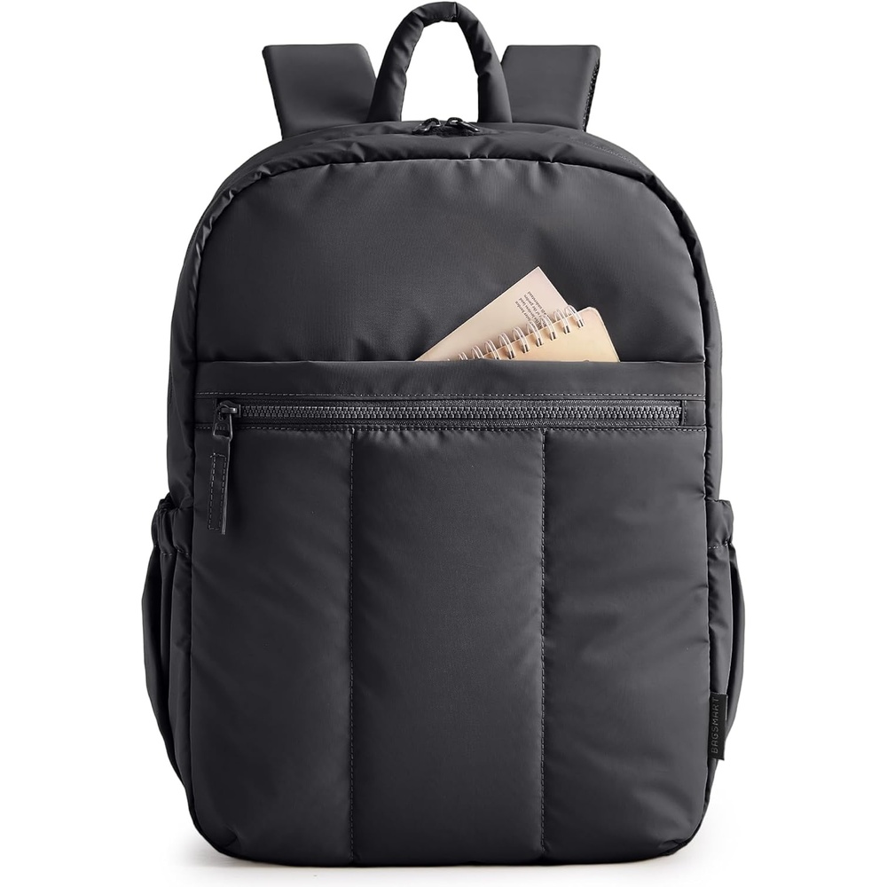 image:imageBAGSMART Backpack for Women Travel Backpack with Large Side Pocket 156 Inch Work College Backpack Purse Waterproof Business Teacher Laptop Bag Camel156 Inblack