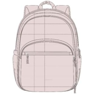 image:imageBAGSMART College Laptop Backpack Travel Backpack for Women Quilted Casual Daypack WaterResistant Bookbag for 156 Inch Laptop Cherry RedBlush