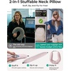 BAGSMART 6 Set Compression Packing Cubes Travel Essentials with Neck Pillow | Premium taslan organizer bags for budget airline carry-ons, luggage, suitcases, closets, cruises(Charcoal Grey)
