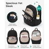 BAGSMART College Laptop Backpack, Travel Backpack for Women, Quilted Casual Daypack, Water-Resistant Bookbag for 15.6 Inch Laptop, Cherry Red(Teal)