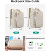 BAGSMART Travel Backpack Women, 15.6 Inch Carry On Backpack Flight Approved, TSA Approved Personal Item Travel Bag, Water Resistant Weekender Bag Luggage Daypack, Forest Green(Baby Pink)