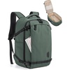 BAGSMART Travel Backpack Women, 15.6 Inch Carry On Backpack Flight Approved, TSA Approved Personal Item Travel Bag, Water Resistant Weekender Bag Luggage Daypack, Forest Green(Haze Green)