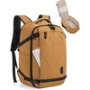 BAGSMART Travel Backpack Women, 15.6 Inch Carry On Backpack Flight Approved, TSA Approved Personal Item Travel Bag, Water Resistant Weekender Bag Luggage Daypack, Forest Green(Brownstone Yellow)