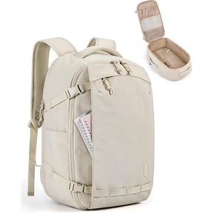 BAGSMART Travel Backpack Women, 15.6 Inch Carry On Backpack Flight Approved, TSA Approved Personal Item Travel Bag, Water Resistant Weekender Bag Luggage Daypack, Forest Green(Beige)