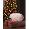 BAGSMART Makeup Bag Travel Toiletry Bag, Puffy Padded Make Up Bags for Women Makeup Organizer Case, Wide-open Pouch Purse Travel Essentials Toiletries Accessories Brushes, Apricot Pink(01-Sakura Pink)