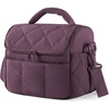 BAGSMART Insulated Lunch Bags for Women, Cute Quilted Lunch Box, Lightweight Puffy Padded Waterproof Lunch Tote, Reusable Lunch Cooler for Work Picnic Travel, Blackberry(Blackberry)