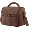 BAGSMART Insulated Lunch Bags for Women, Cute Quilted Lunch Box, Lightweight Puffy Padded Waterproof Lunch Tote, Reusable Lunch Cooler for Work Picnic Travel, Blackberry(Coffee Brown)