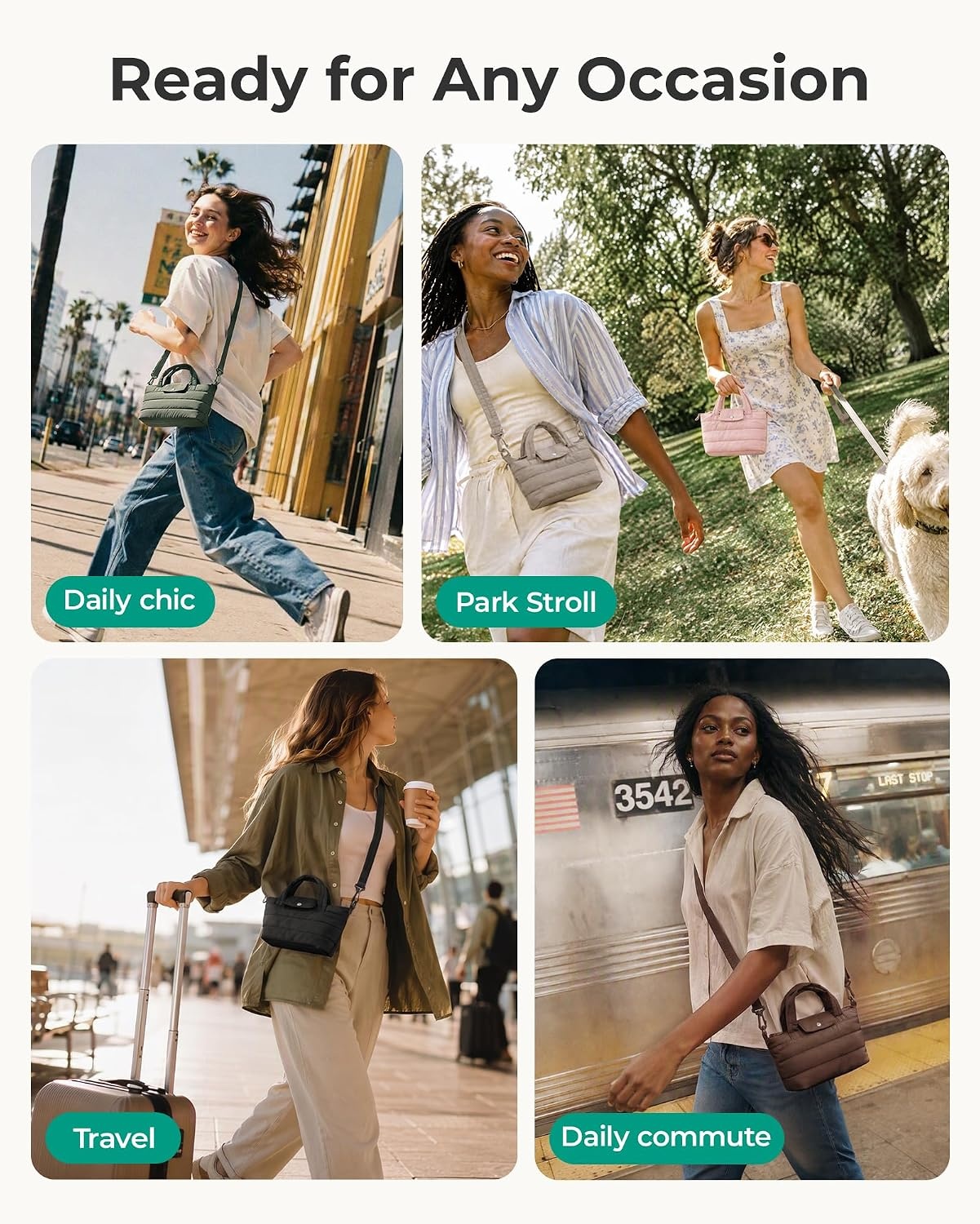 image:imageSmall Crossbody Bags for Women Travel Purse Crossbody Purse with PocketsBrown