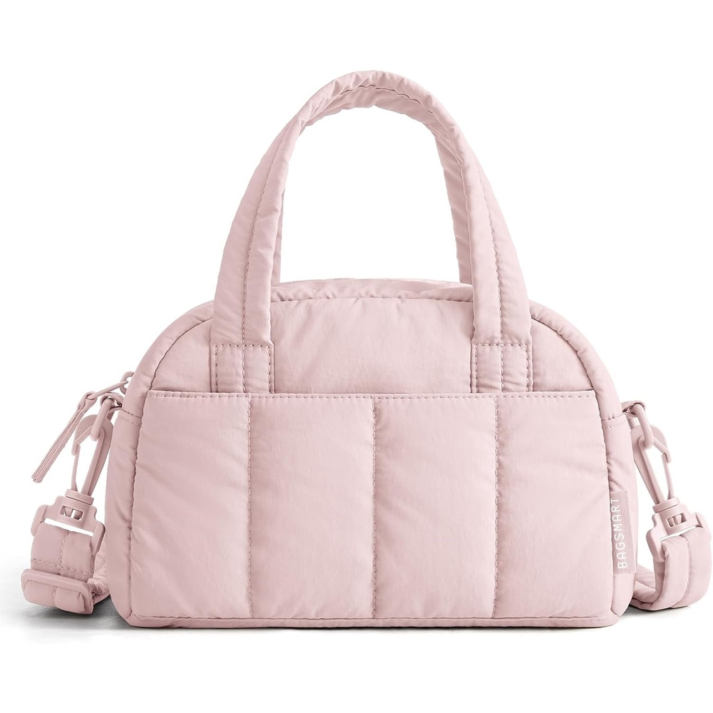 image:imageBAGSMART Crossbody Bags for Women Puffy Travel Purse Small Wallet HandbagsBaby Pink