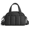 BAGSMART Crossbody Bags for Women, Puffy Travel Purse Small Wallet Handbags(Black)