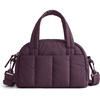 BAGSMART Crossbody Bags for Women, Puffy Travel Purse Small Wallet Handbags(Crimson Purple)